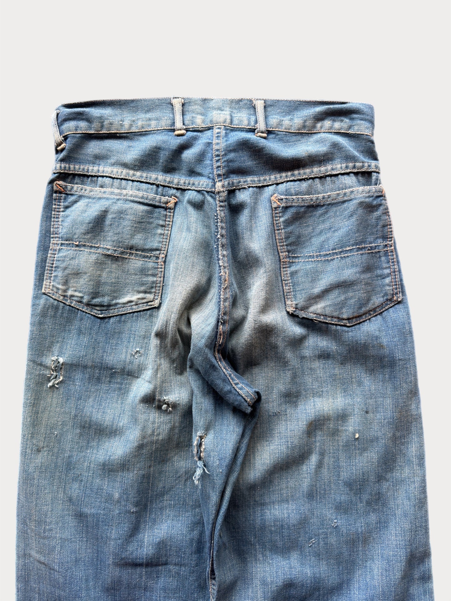 1940s/50s Donut Button Fatigue Denim Jeans