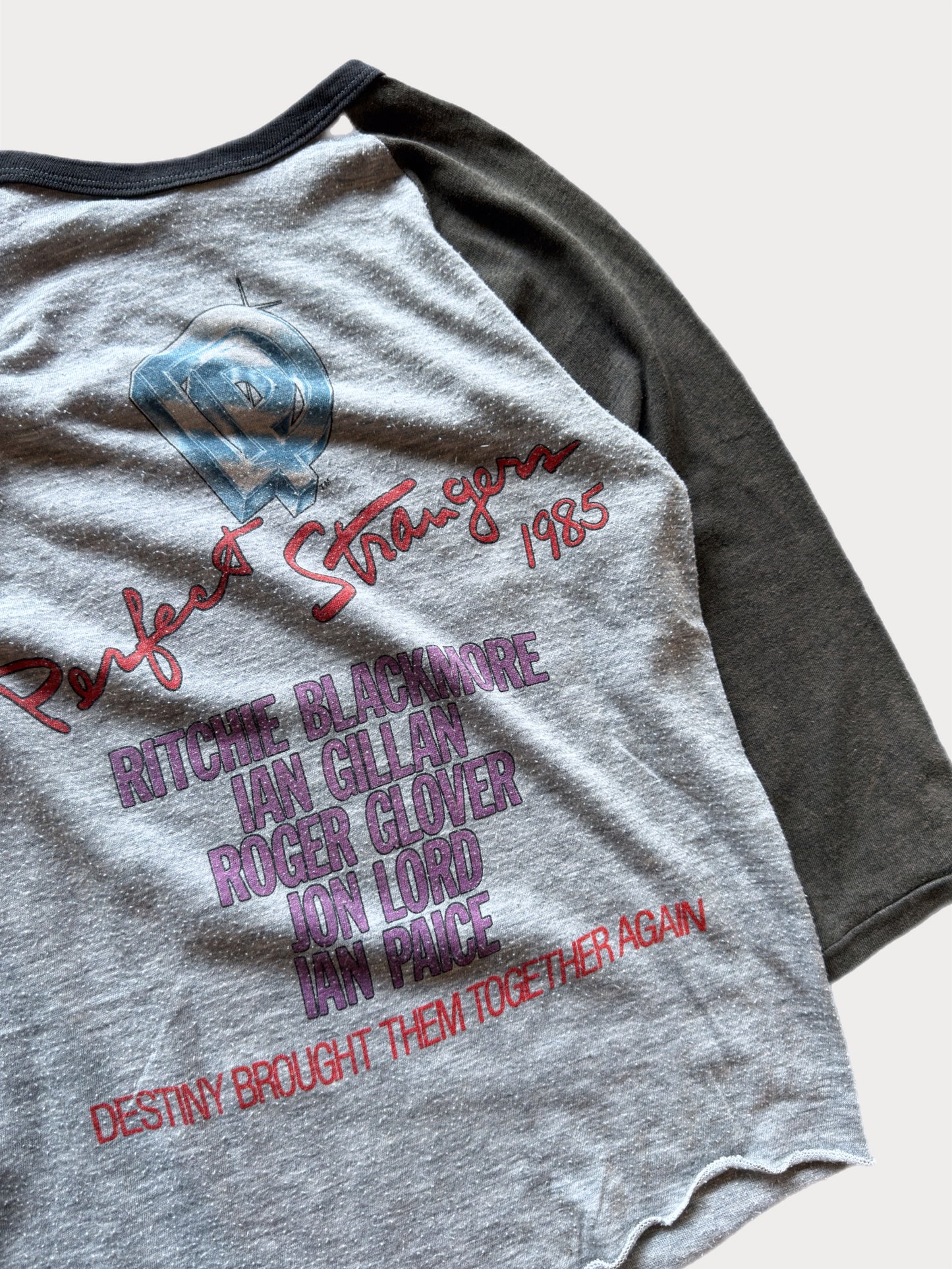 1985 Deep Purple Perfect Strangers Raglan tee