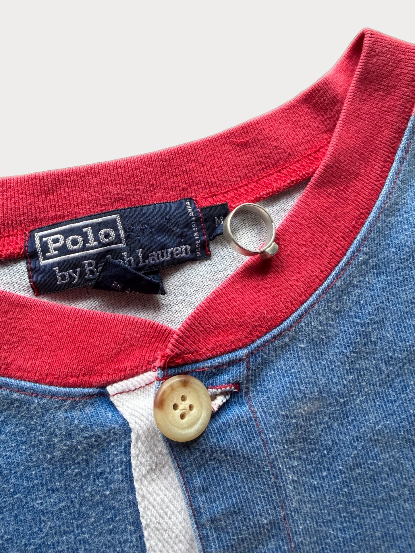 1990s Polo Sport Rainbow Henley shirt