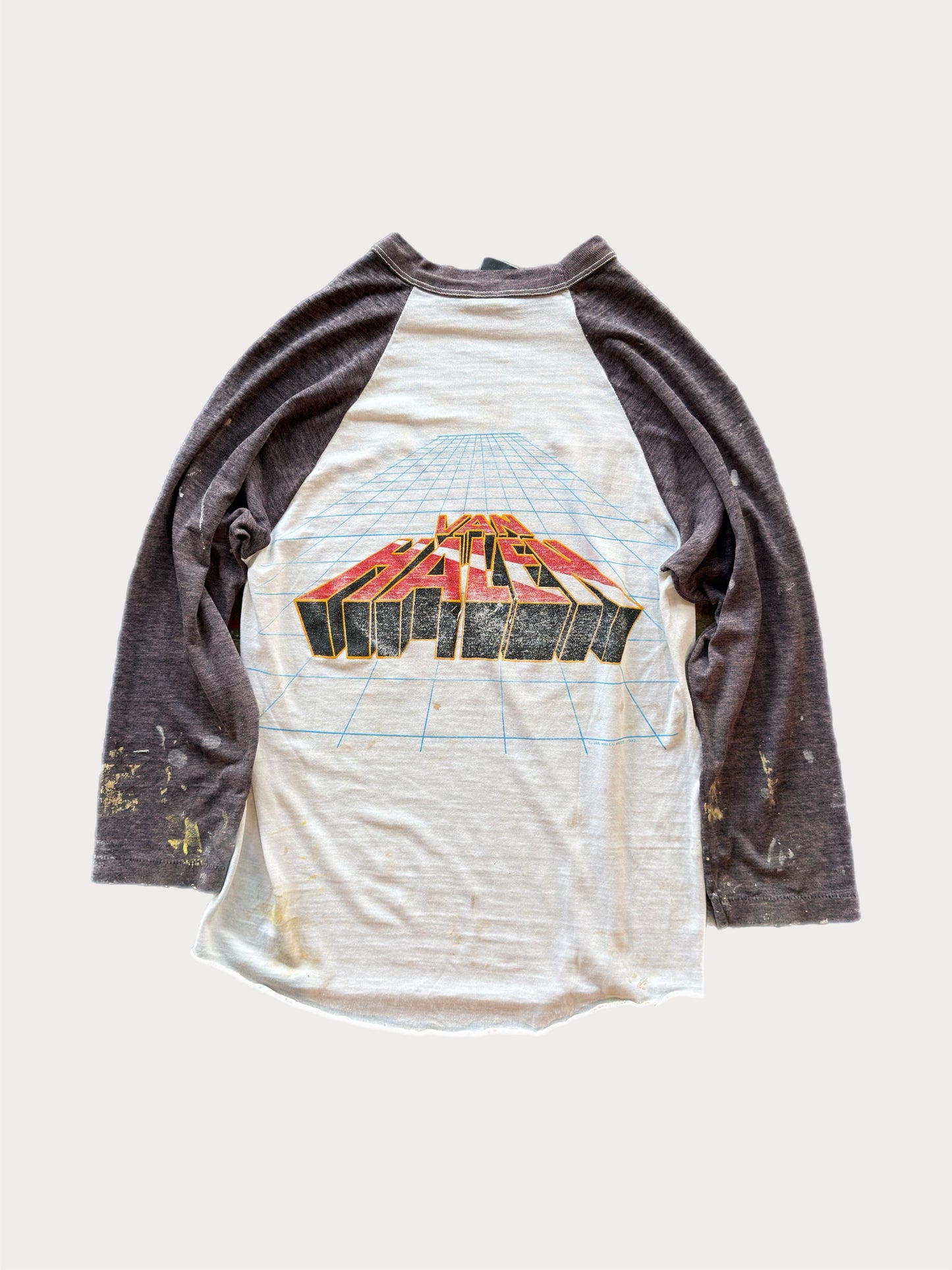 1982 Van Halen Diver Down Tour Raglan tee