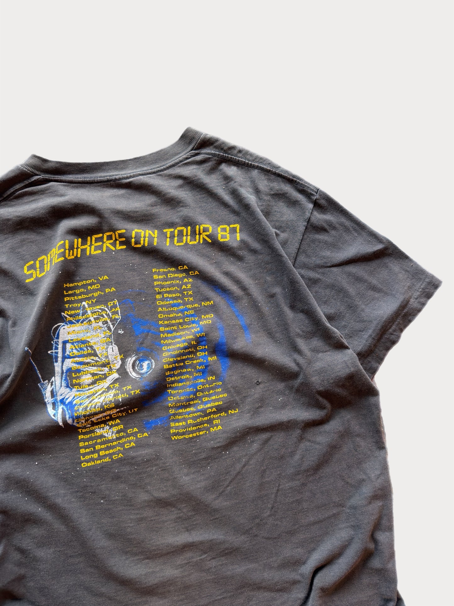 1987 Iron Maiden Somewhere in Time Tour tee