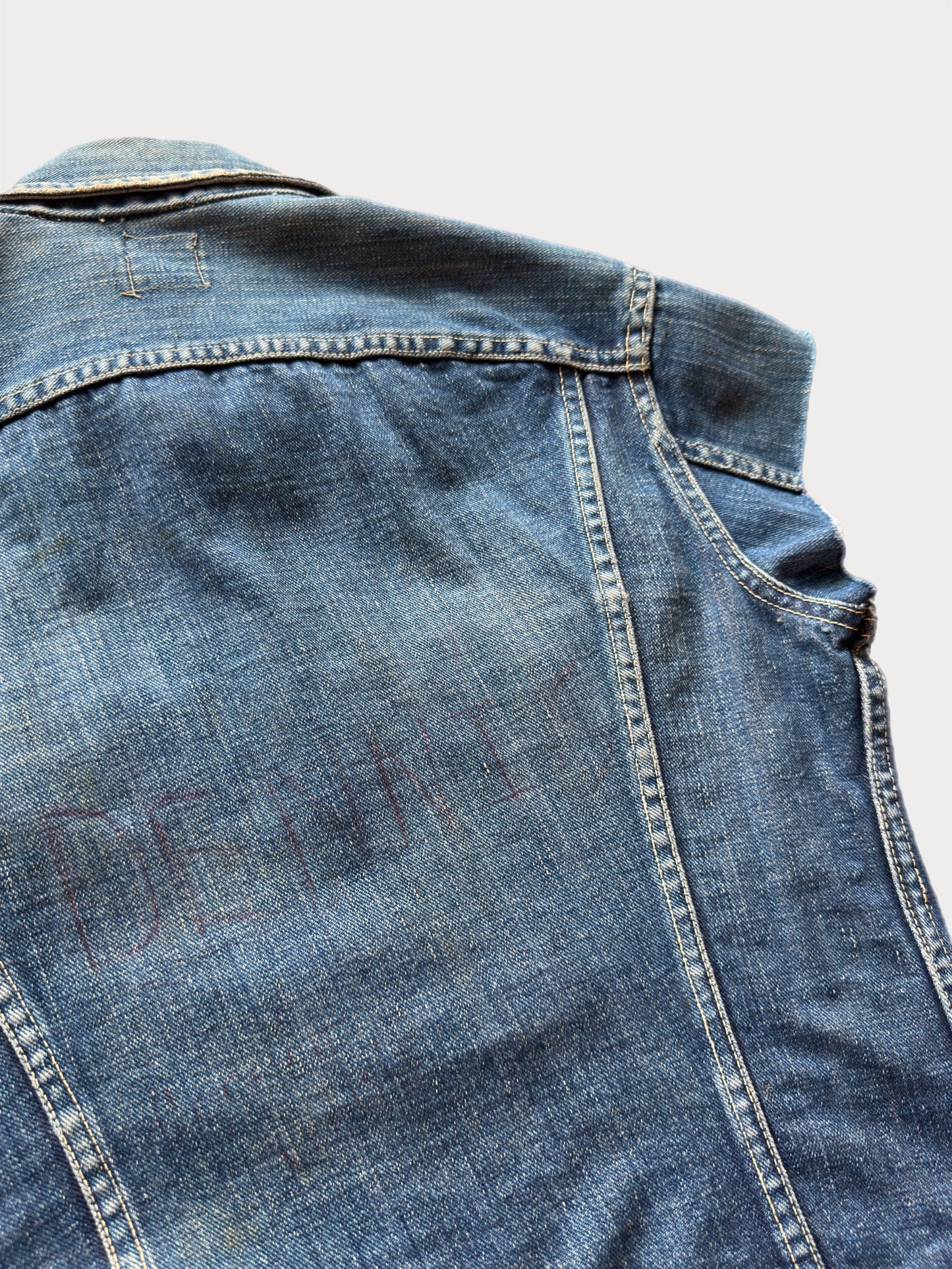 1950s/60s Lee 101-J Cut Off Denim Vest