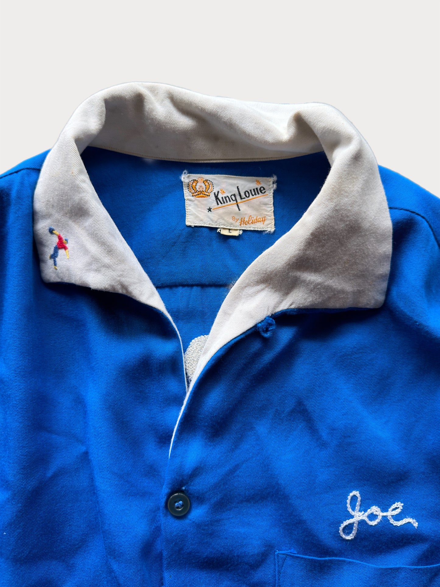 1950s King Louie Memphis Auto Parts Loop Collar shirt