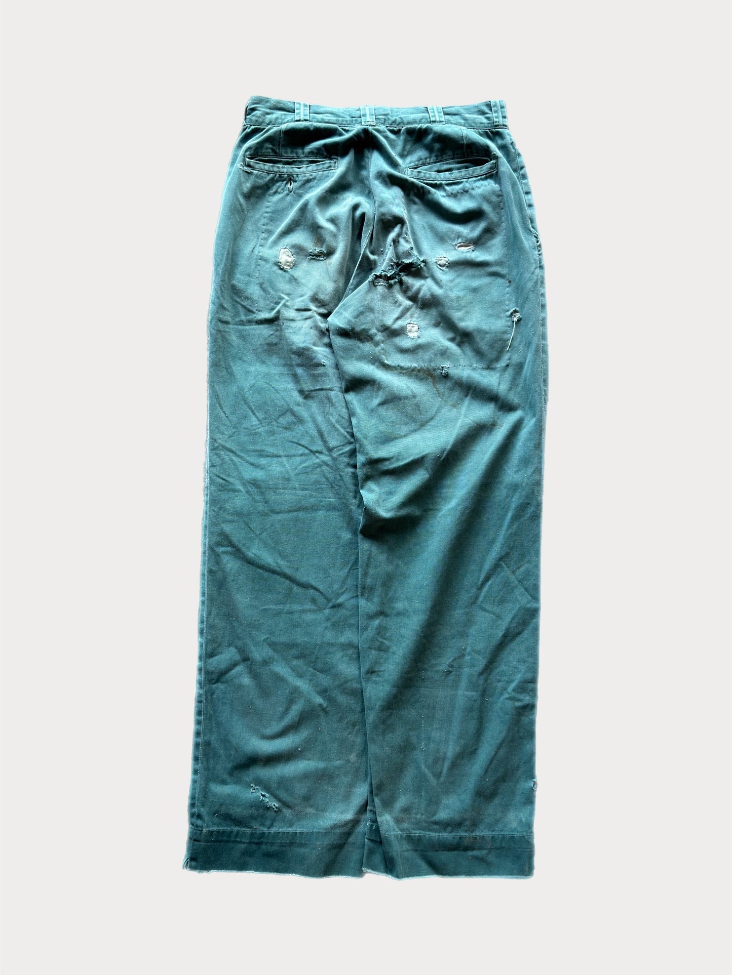 1950s Twist Twill Farmhouse Button Fly Trousers