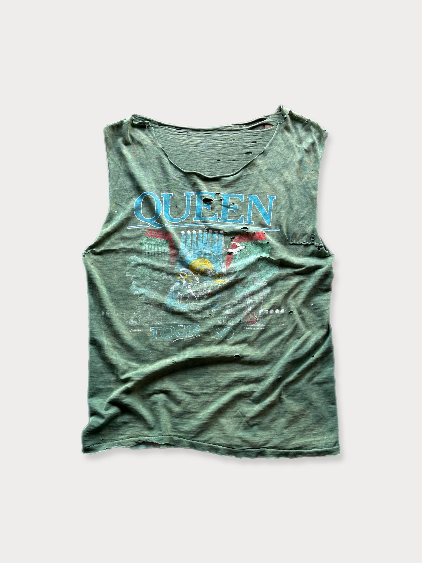 1980 Queen Distressed Tour tee