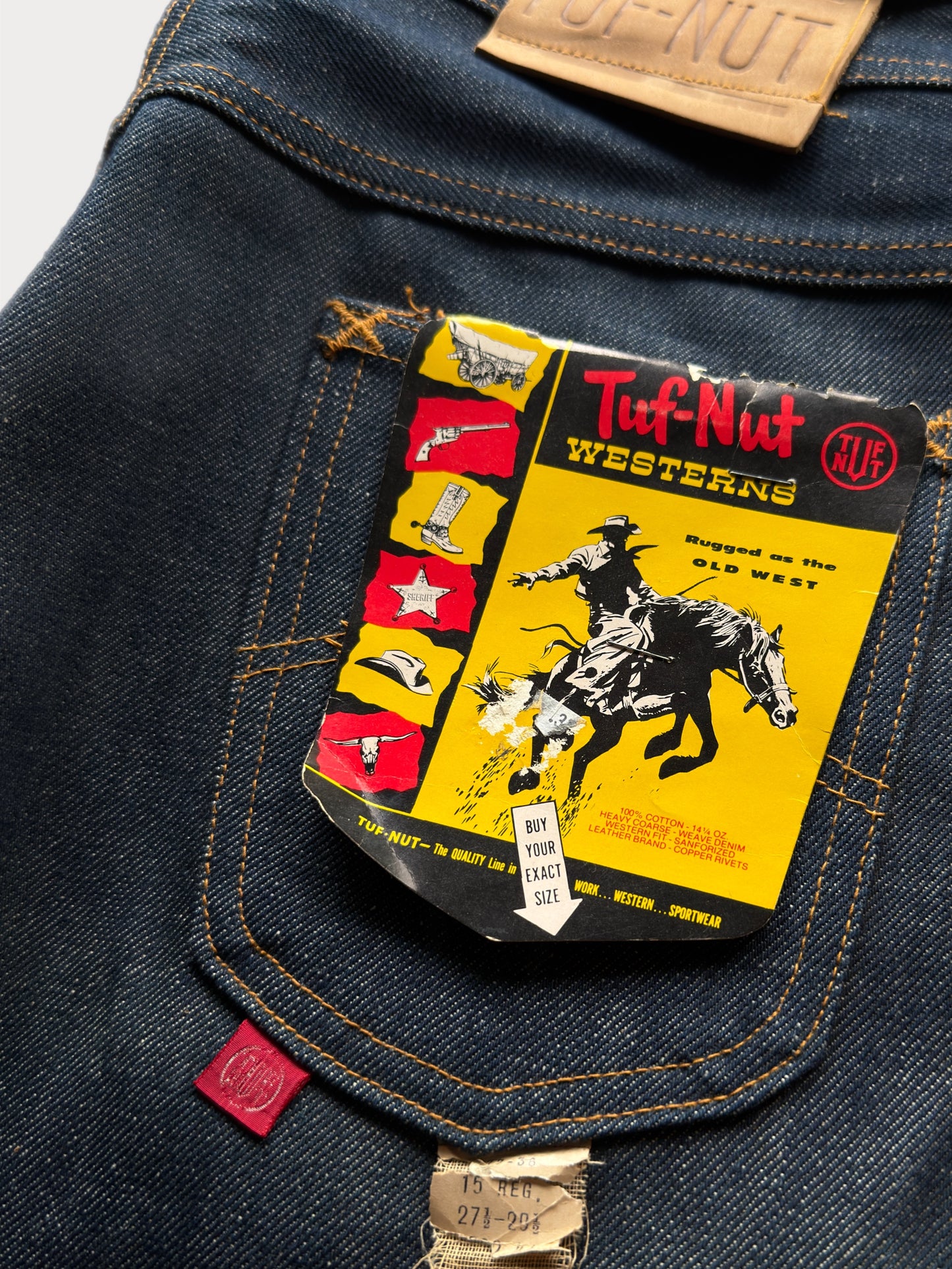 1970s Tuf-Nut Deadstock Dark Indigo jeans
