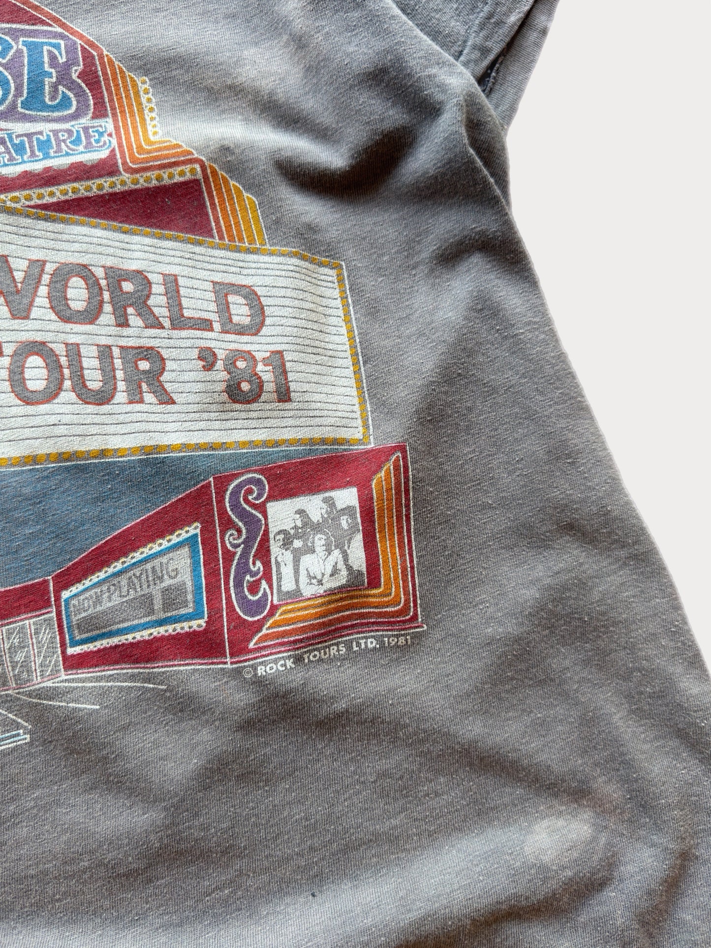 1981 Styx World Tour Faded tee