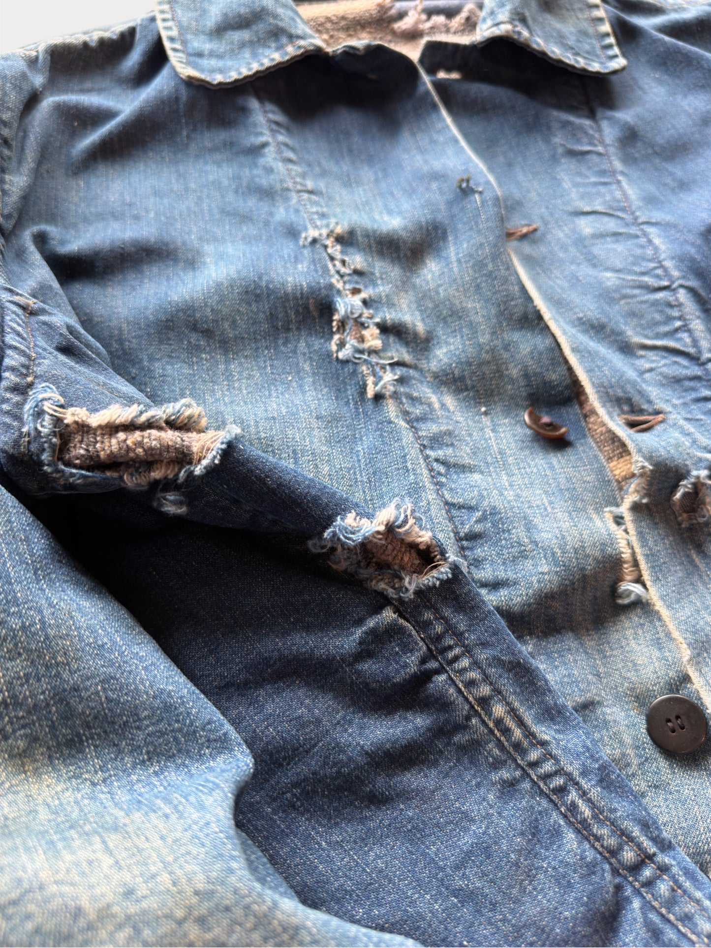 1940s/50s Blanket Lined Denim Work Jacket