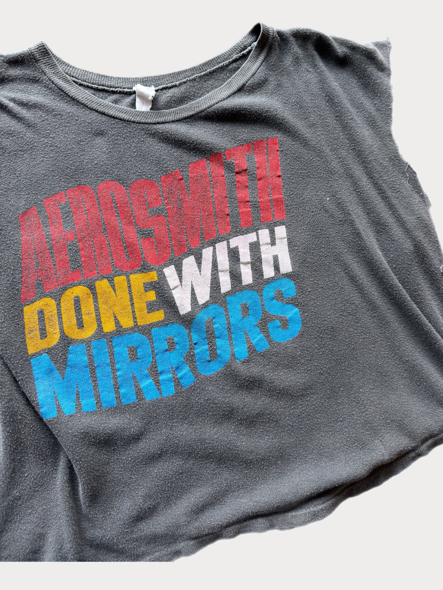 1980s Aerosmith Done With Mirrors Cut Off tee