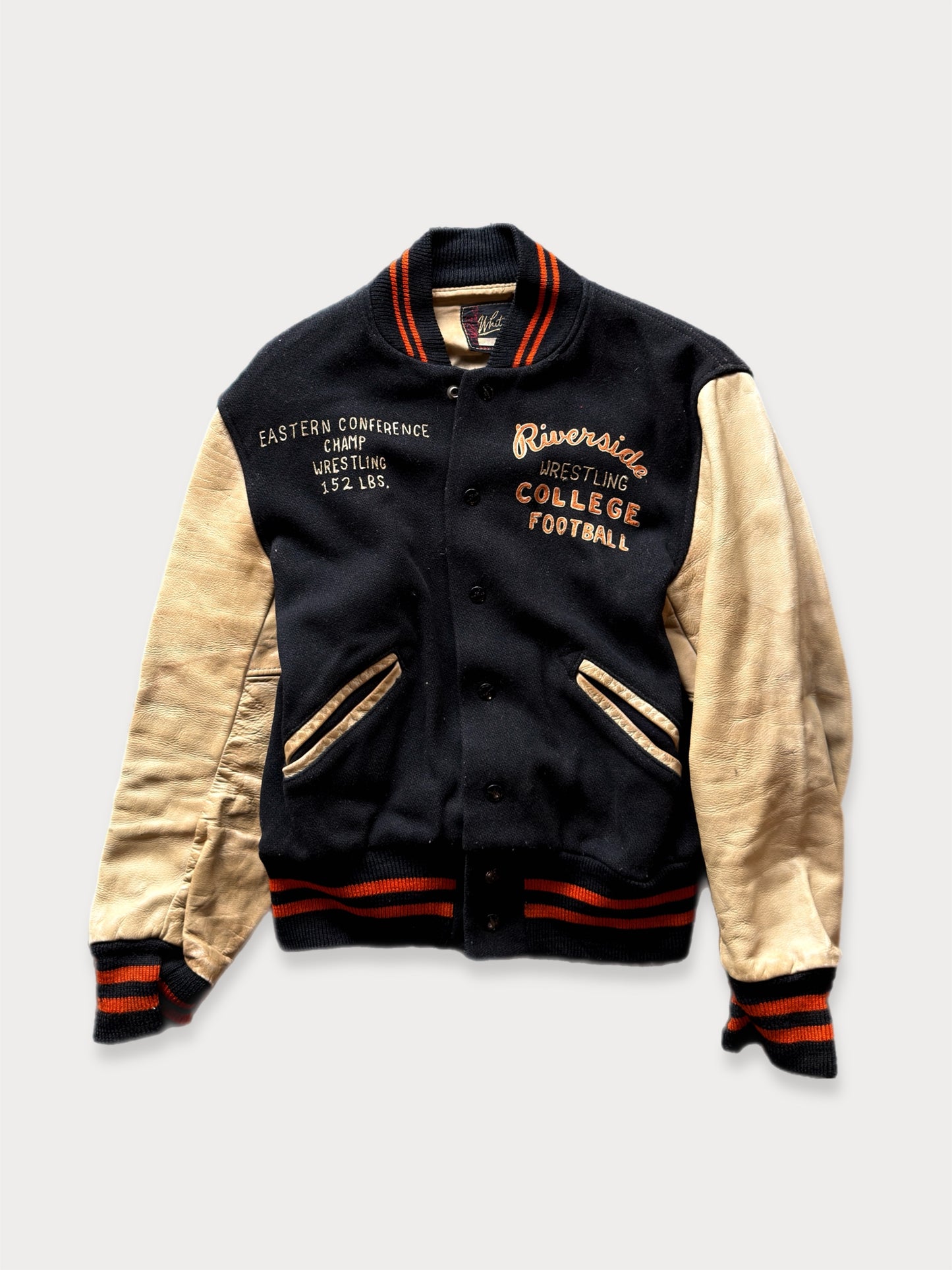 1960s Riverside College Wrestling Varsity Jacket