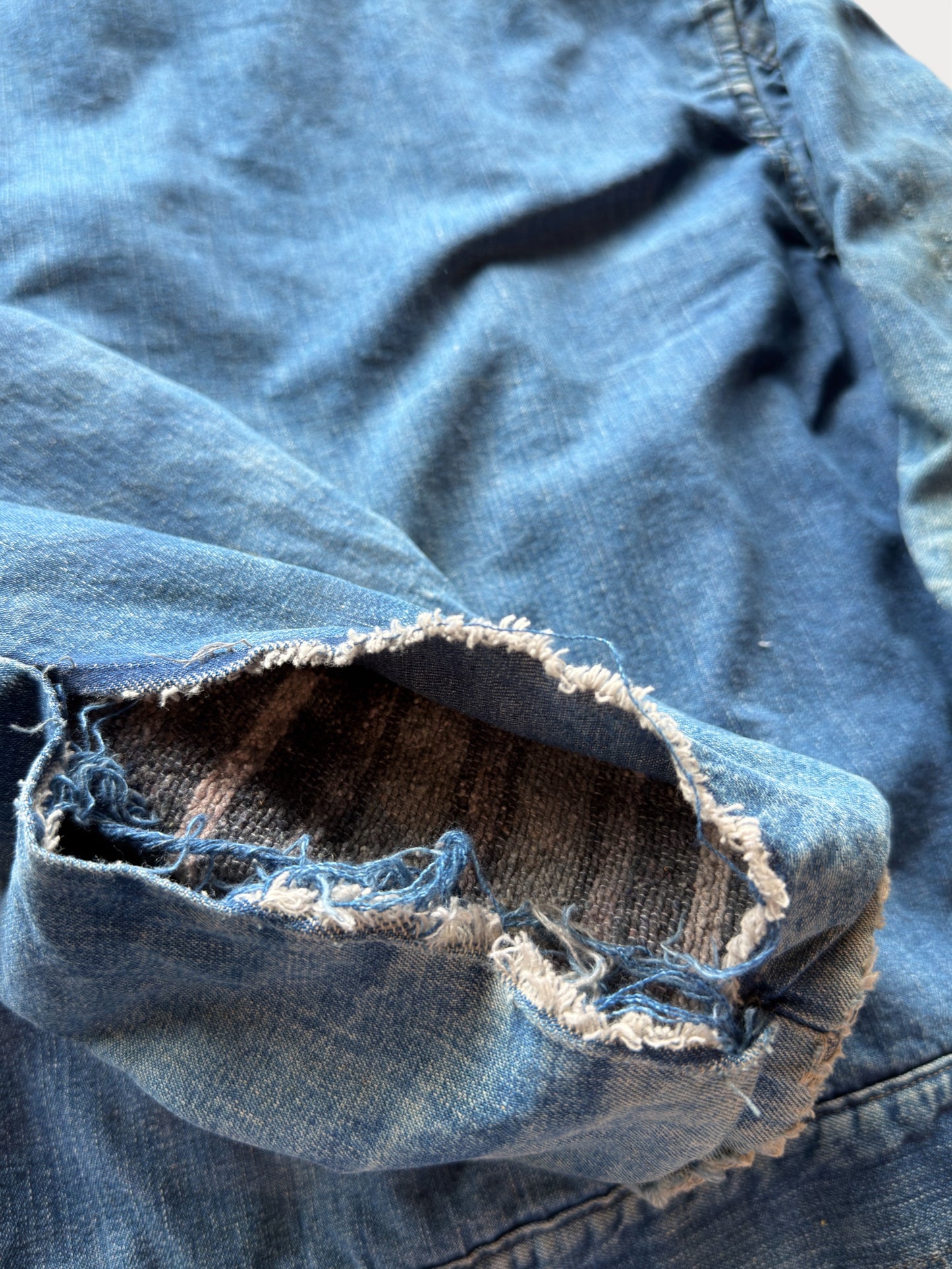 1940s/50s Blanket Lined Denim Work Jacket
