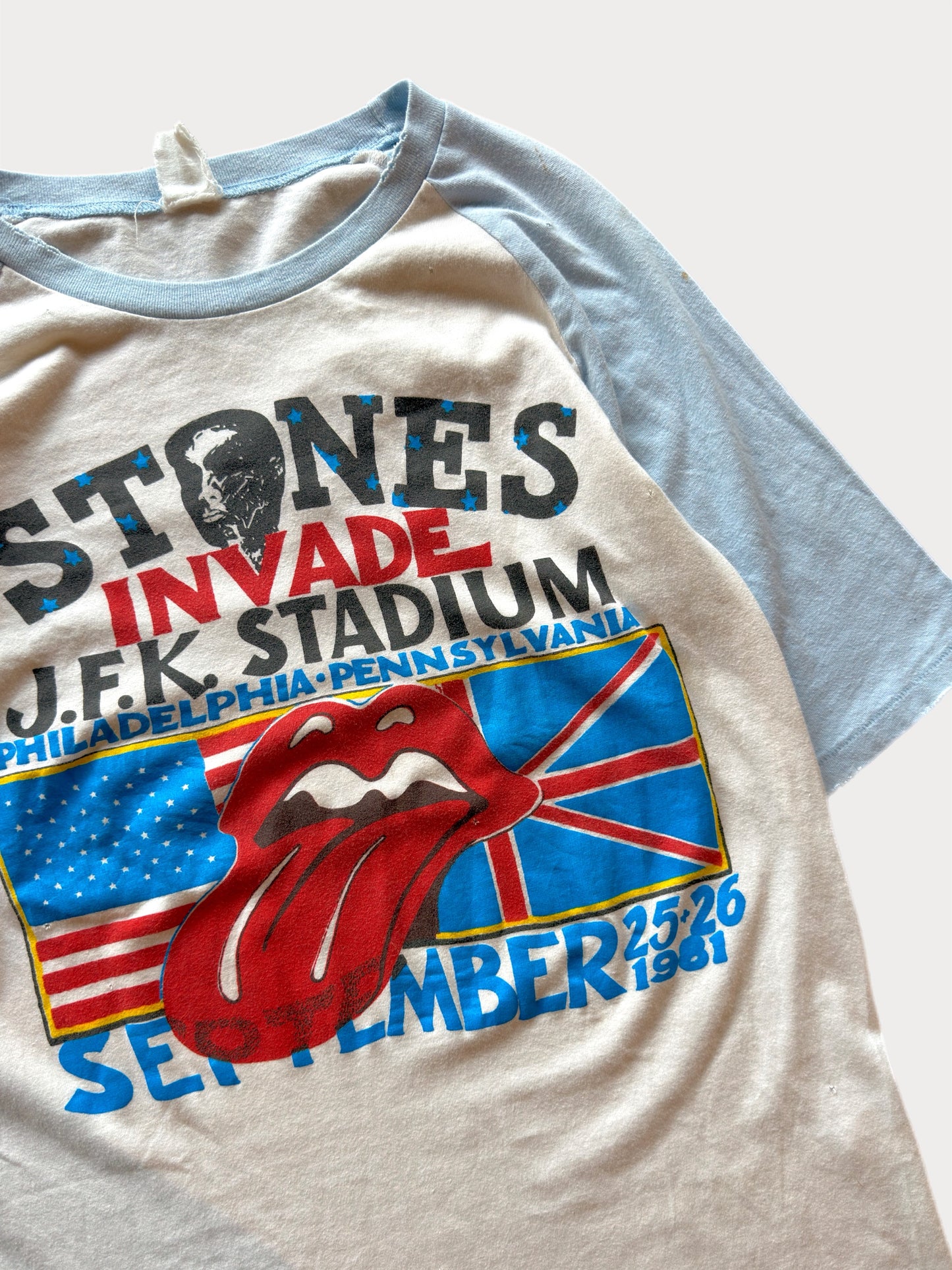 1981 The Rolling Stones JFK Invasion Tour tee