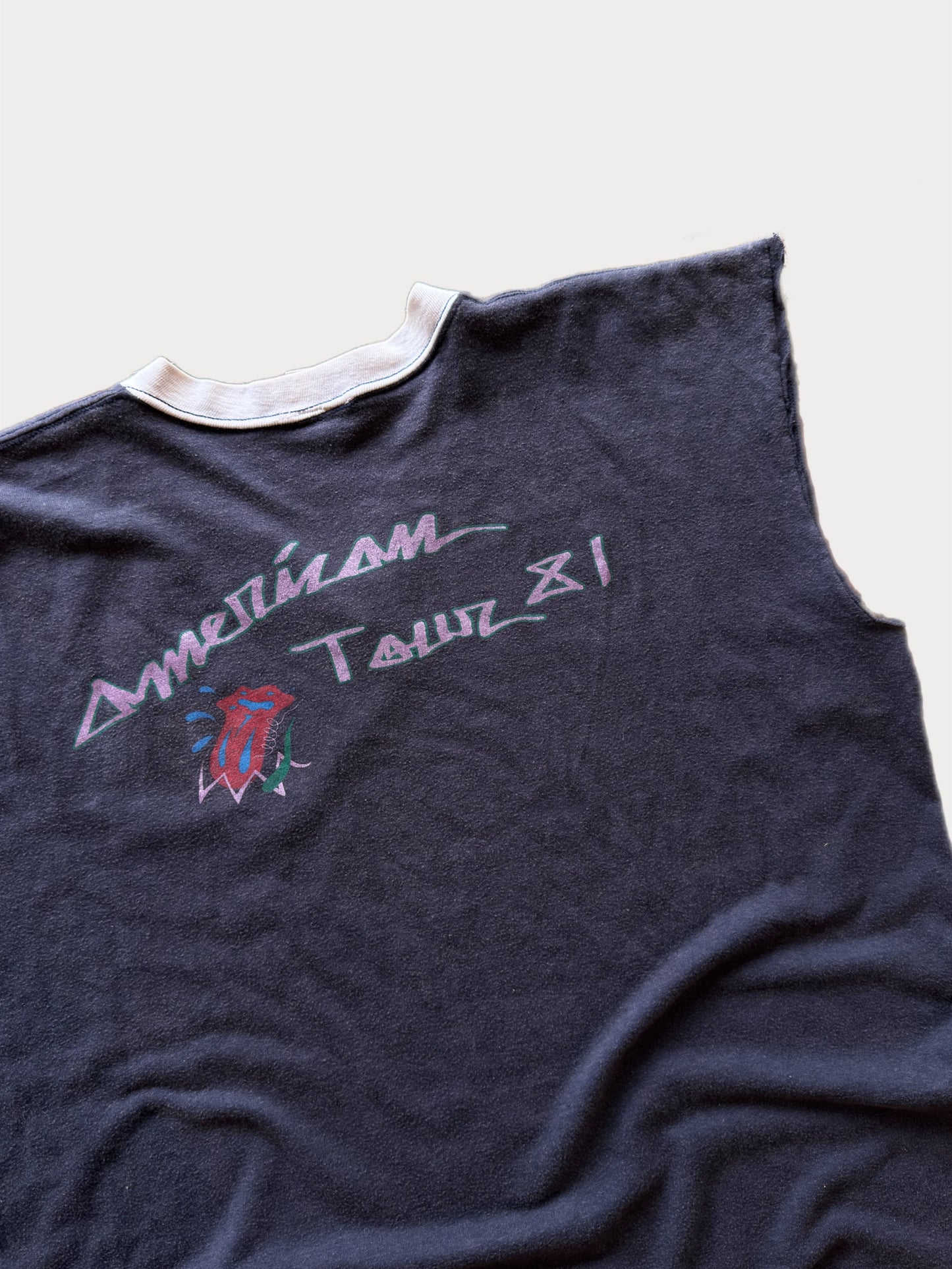 1981 The Rolling Stones Tour Cut Off tee