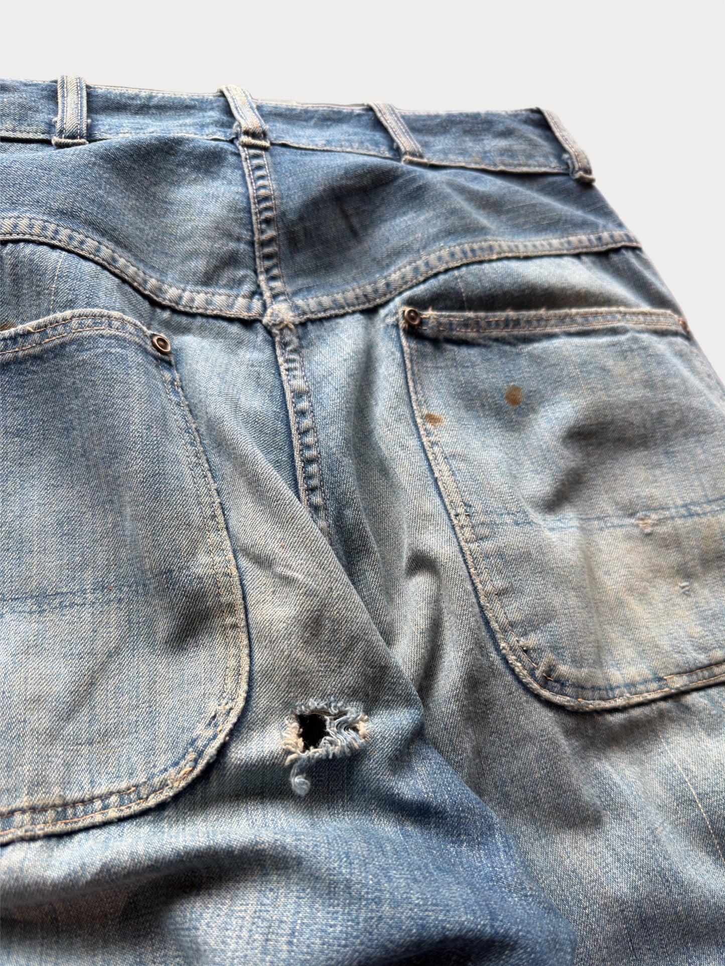 1950s Swirl Button Carpenter Jeans