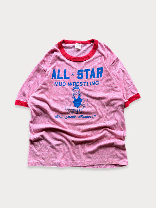 1970s/80s All Star Mud Wrestling Ringer tee