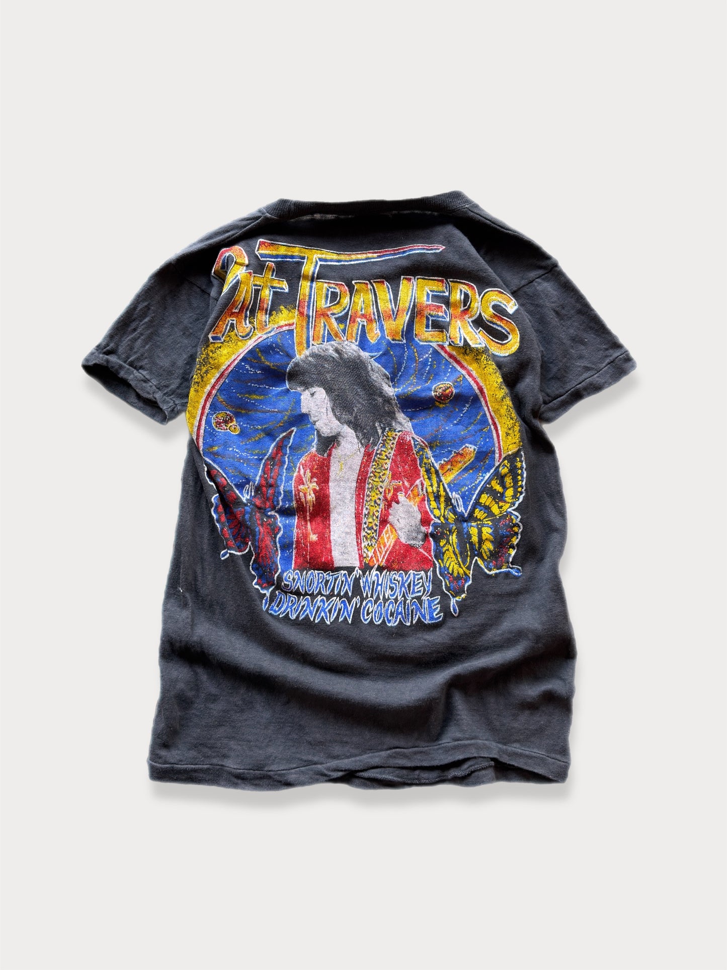 1980s Foghat Pat Travers Parking Lot tee