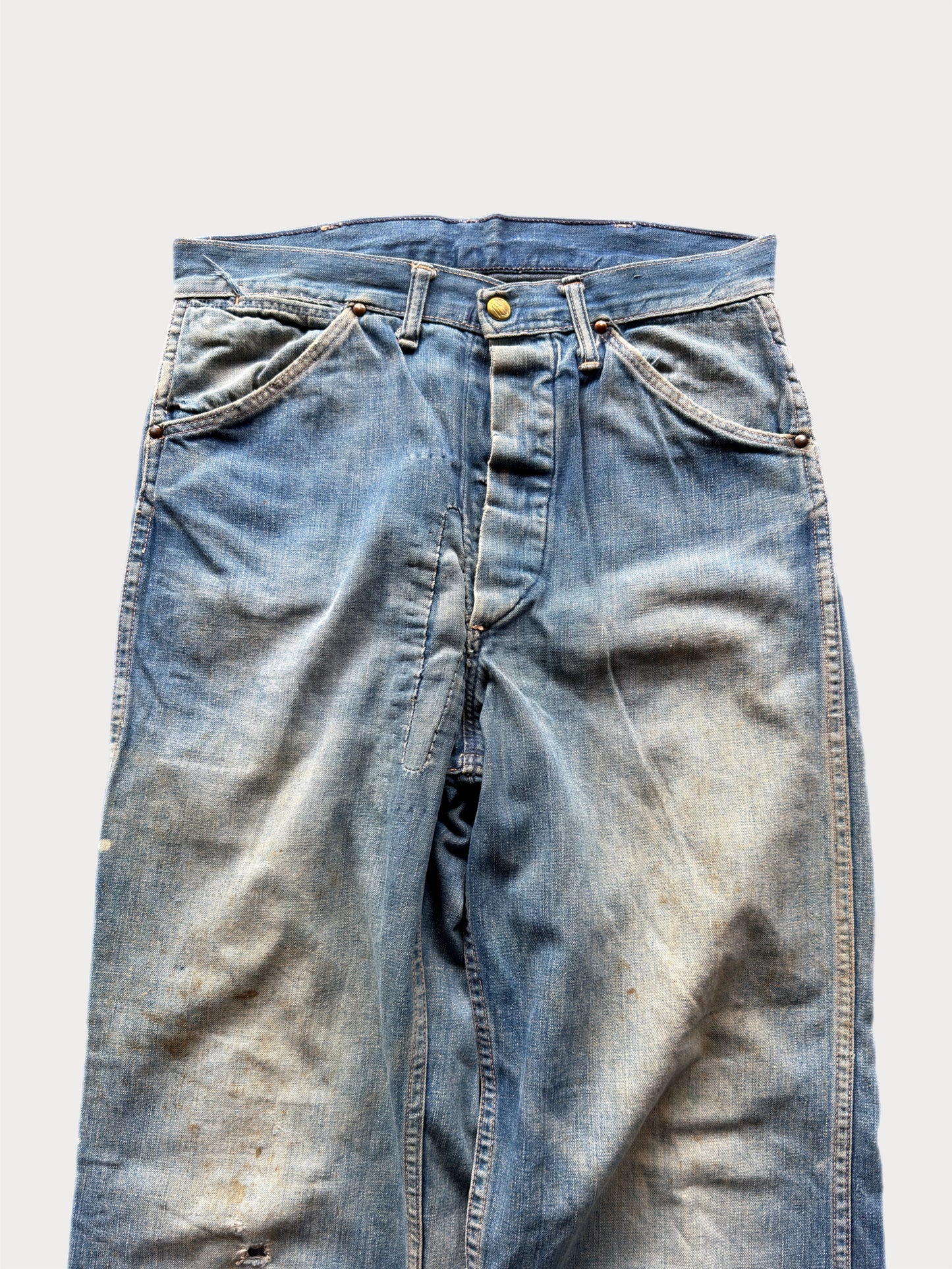 1940s/50s Test Donut Button Carpenter Jeans