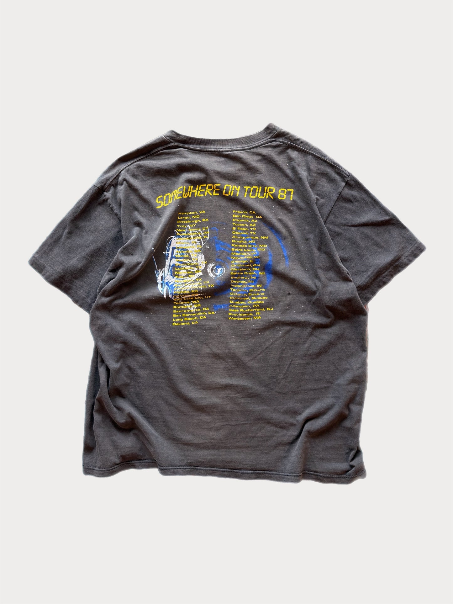1987 Iron Maiden Somewhere in Time Tour tee