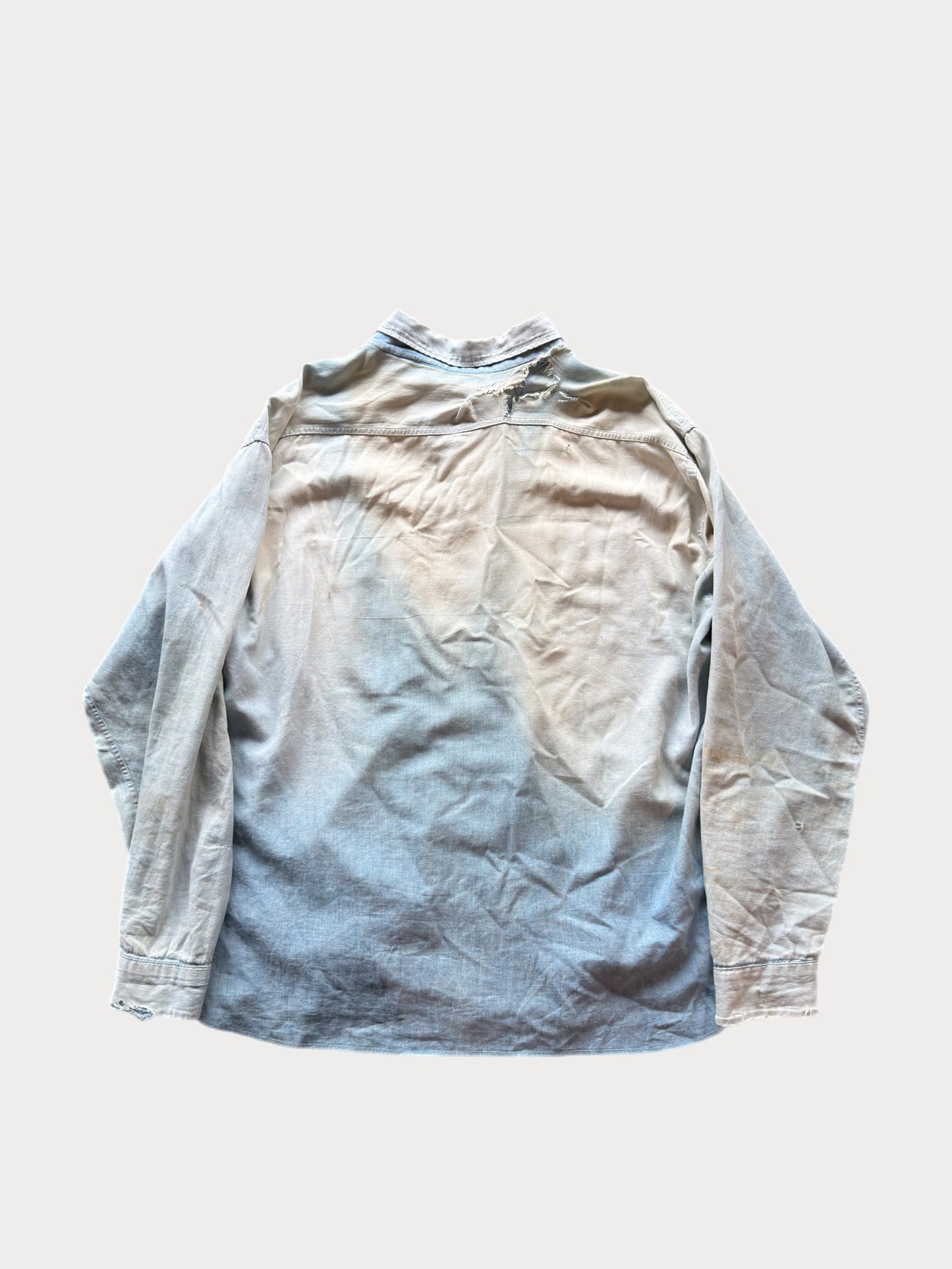 1940s/50s Faded Chambray Work Shirt