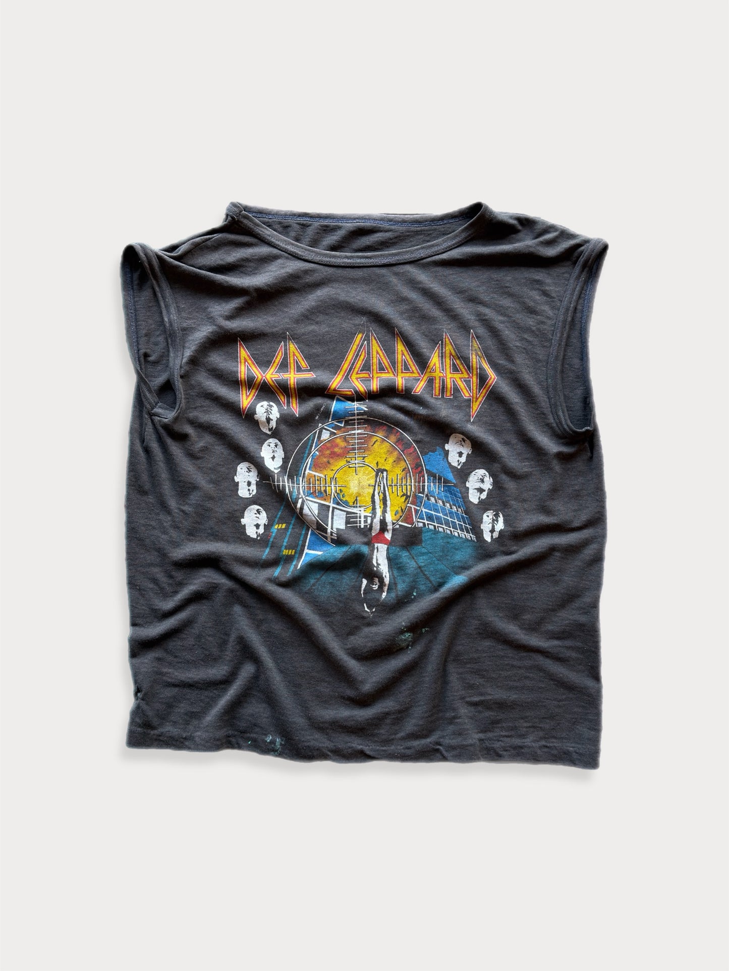 1980s Def Leppard Rock Brigade Cut Off tee