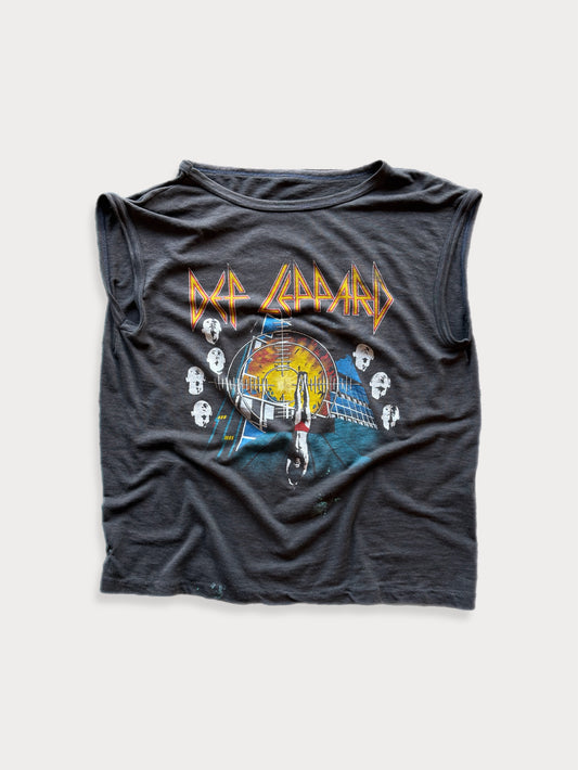 1980s Def Leppard Rock Brigade Cut Off tee