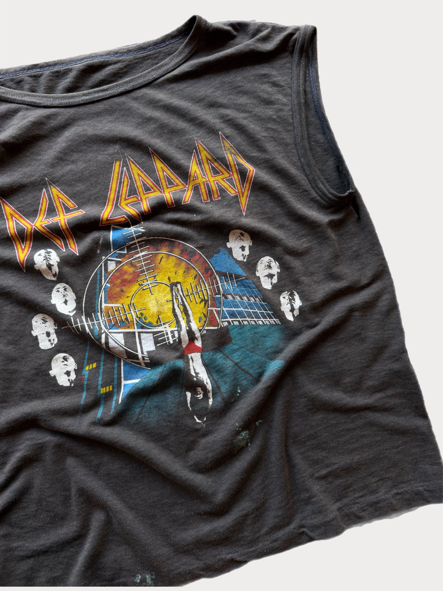 1980s Def Leppard Rock Brigade Cut Off tee