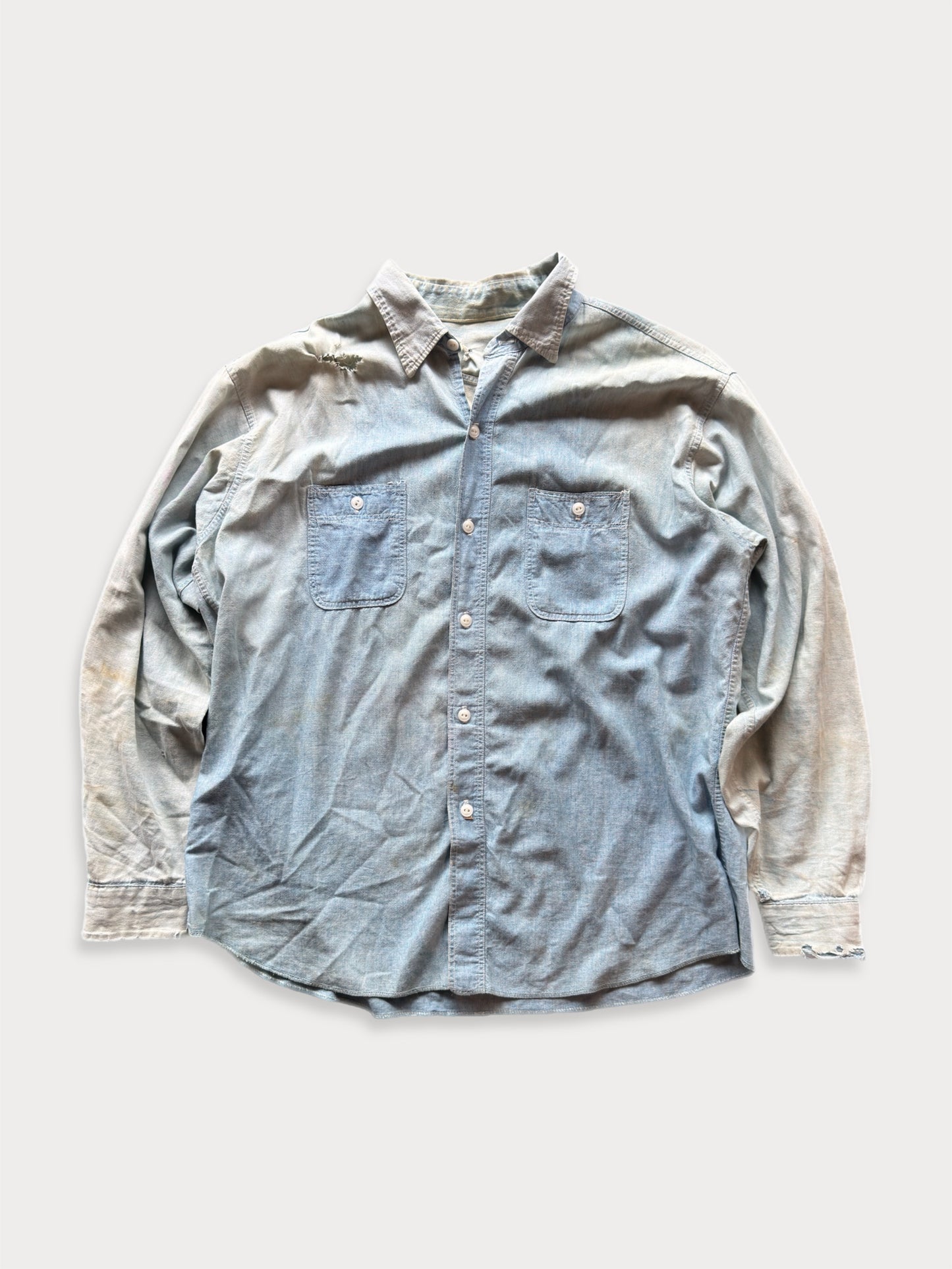 1940s/50s Faded Chambray Work Shirt