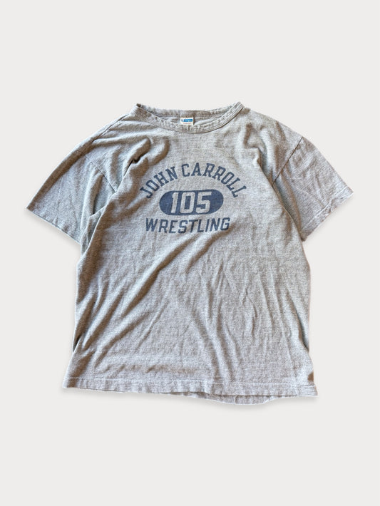1970s Champion John Carroll Wrestling “105” tee