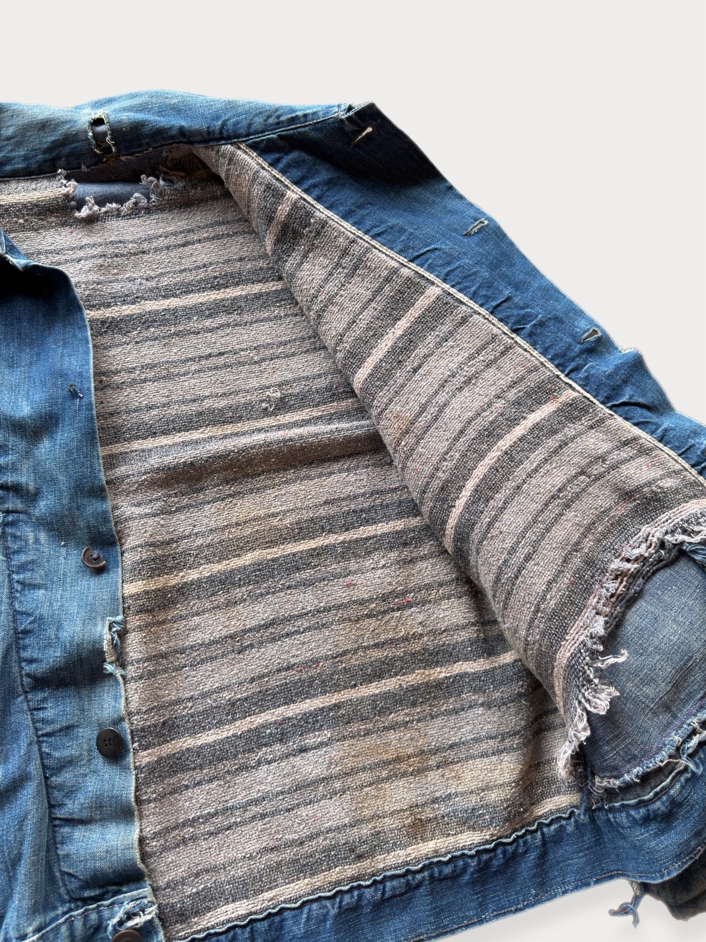 1940s/50s Blanket Lined Denim Work Jacket