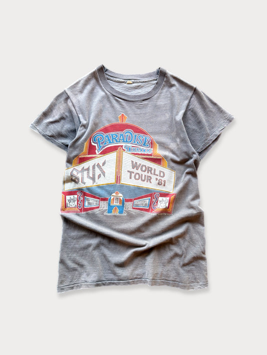 1981 Styx World Tour Faded tee