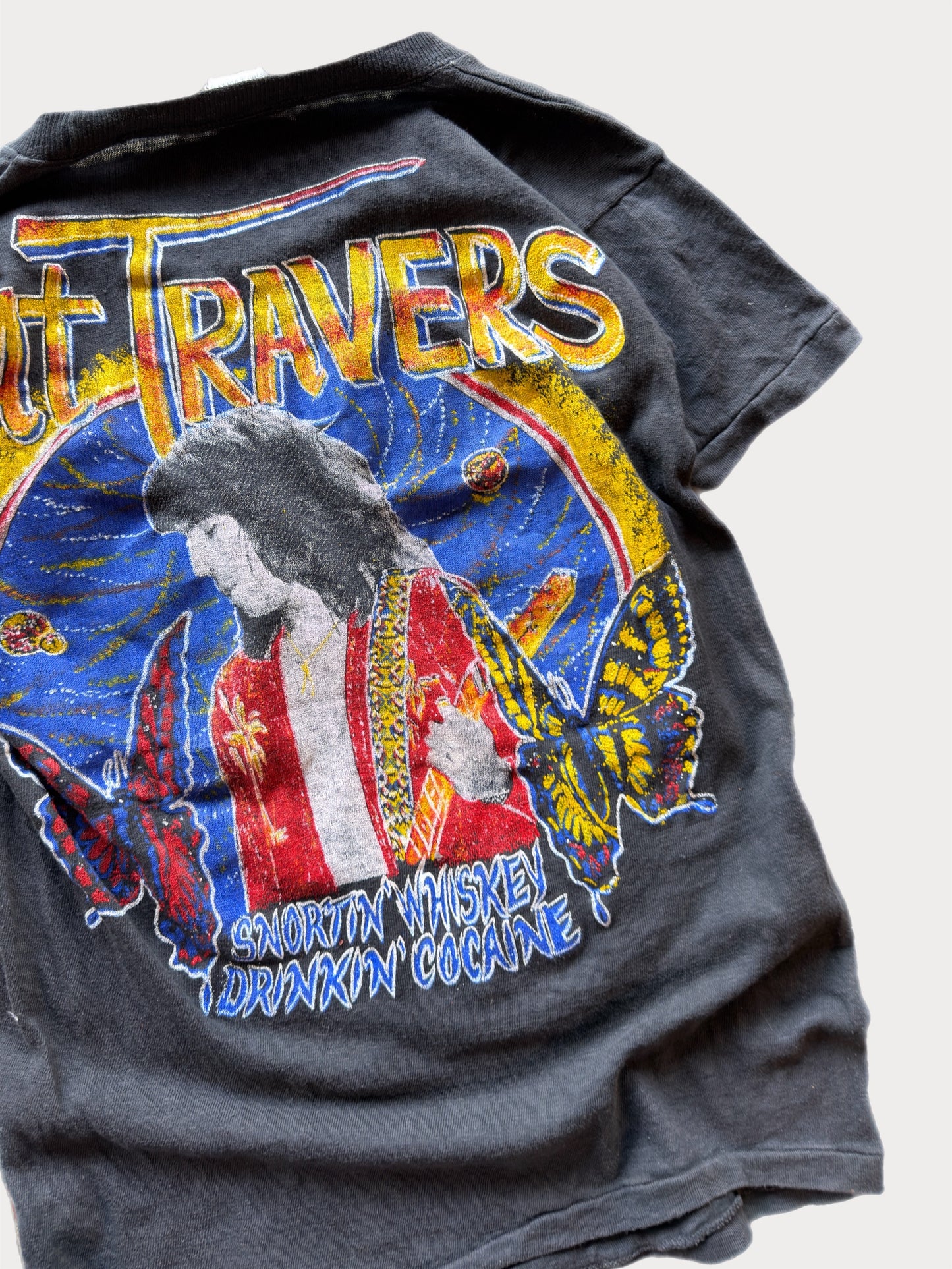 1980s Foghat Pat Travers Parking Lot tee