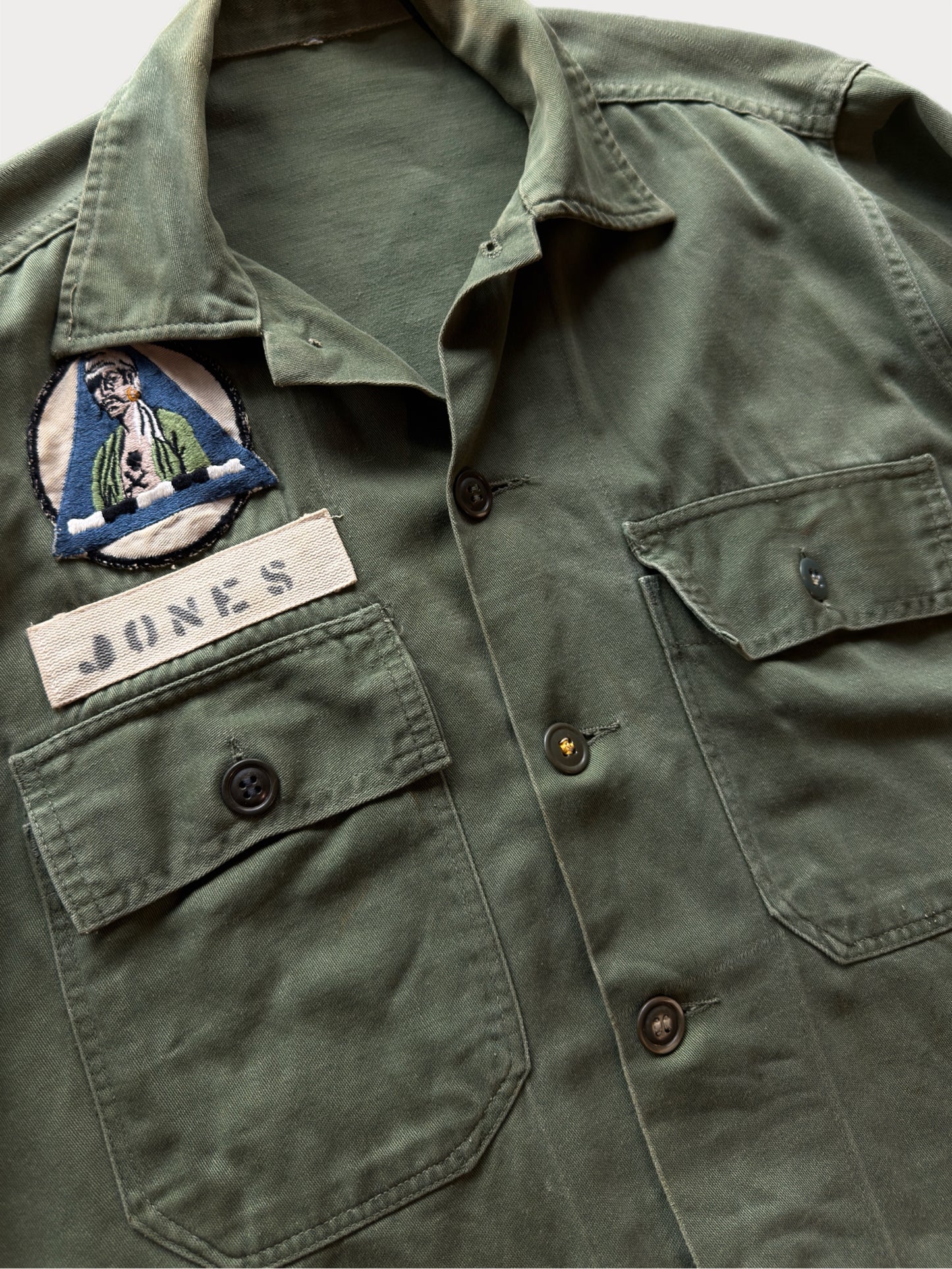 1960s “6th Bomb Group” OG 107 Vietnam Era Shirt