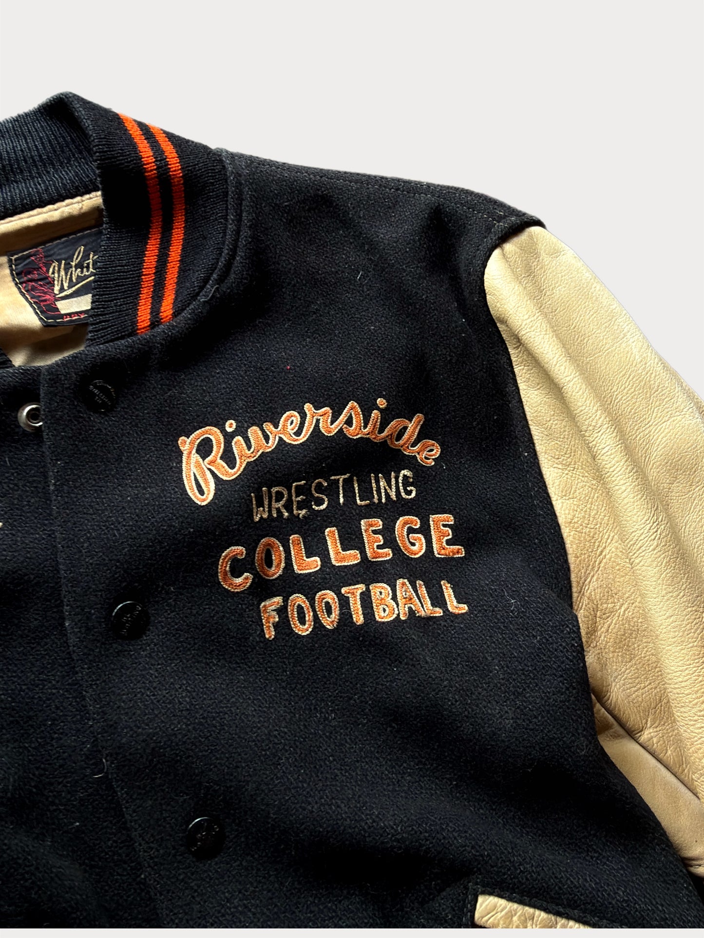 1960s Riverside College Wrestling Varsity Jacket