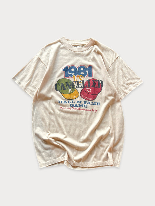 1981 Cancelled Hall of Fame Game tee