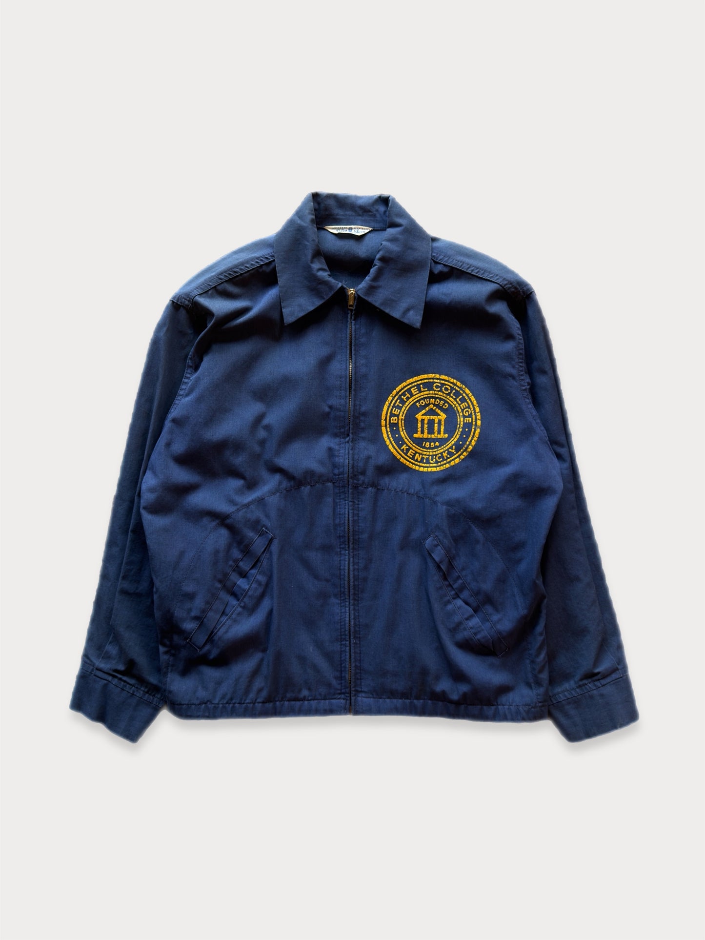 1950s/60s Velva Sheen Bethel College Zip Jacket