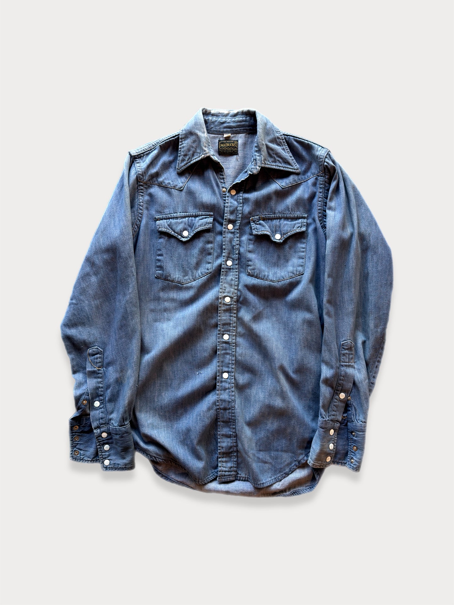 1960s/70s Genuine Roebucks Pearl Snap Denim shirt
