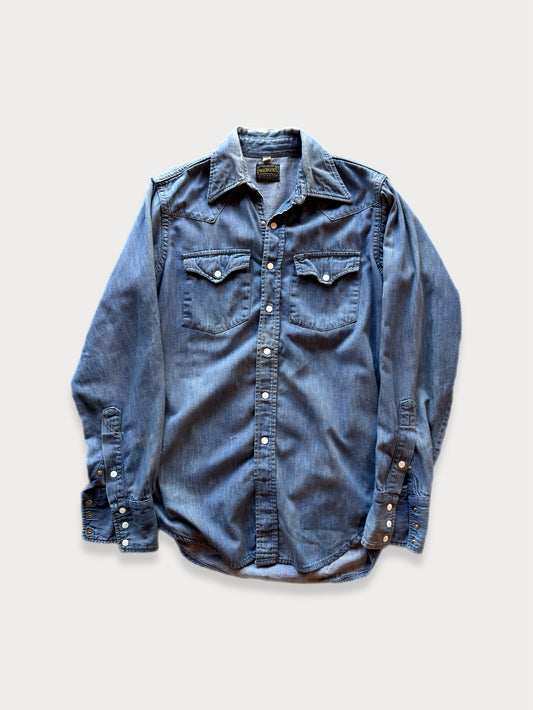 1960s/70s Genuine Roebucks Pearl Snap Denim shirt
