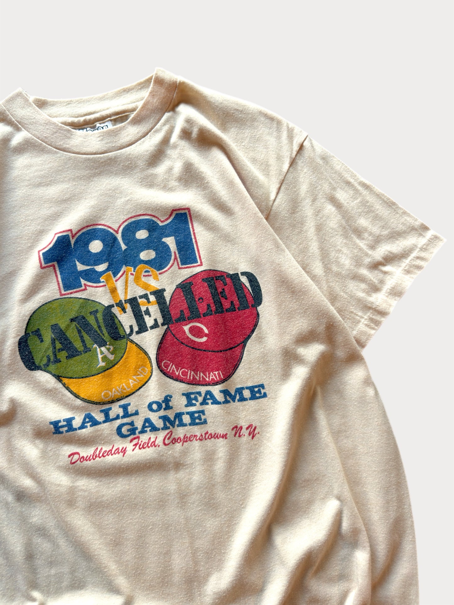 1981 Cancelled Hall of Fame Game tee