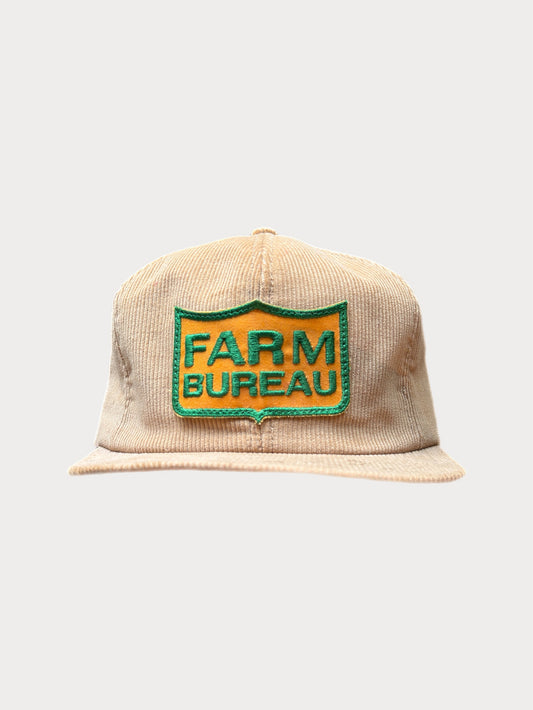Vintage Farm Bureau Corduroy K-Brand Patch Hat
