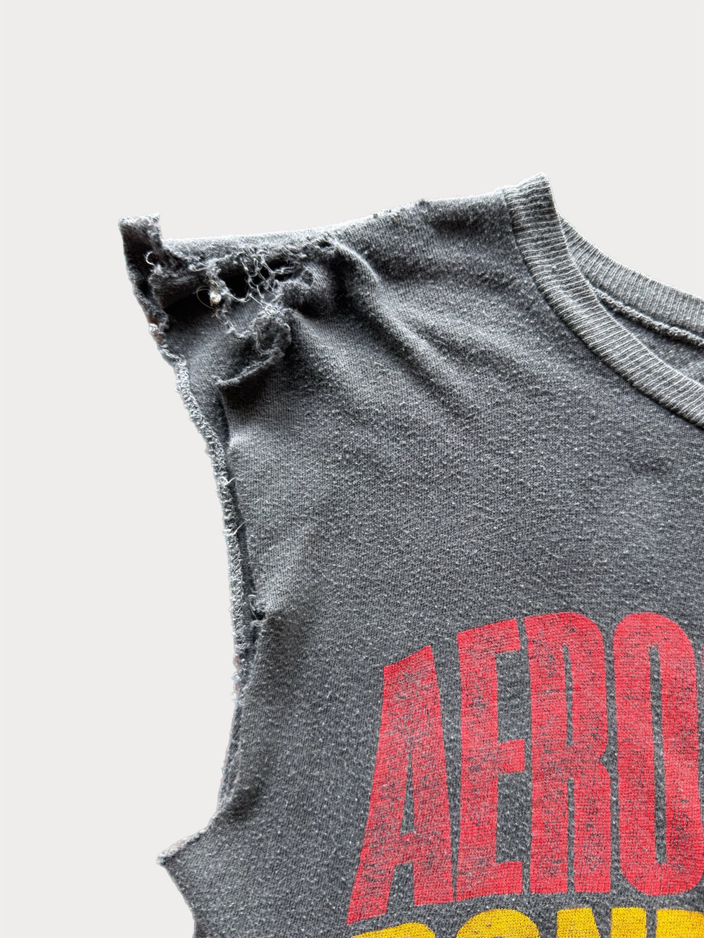 1980s Aerosmith Done With Mirrors Cut Off tee