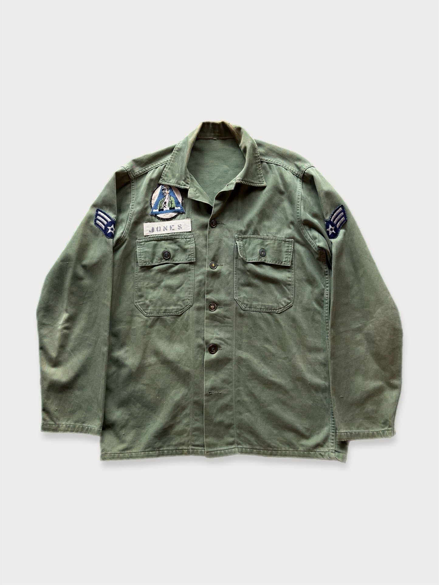 1960s “6th Bomb Group” OG 107 Vietnam Era Shirt