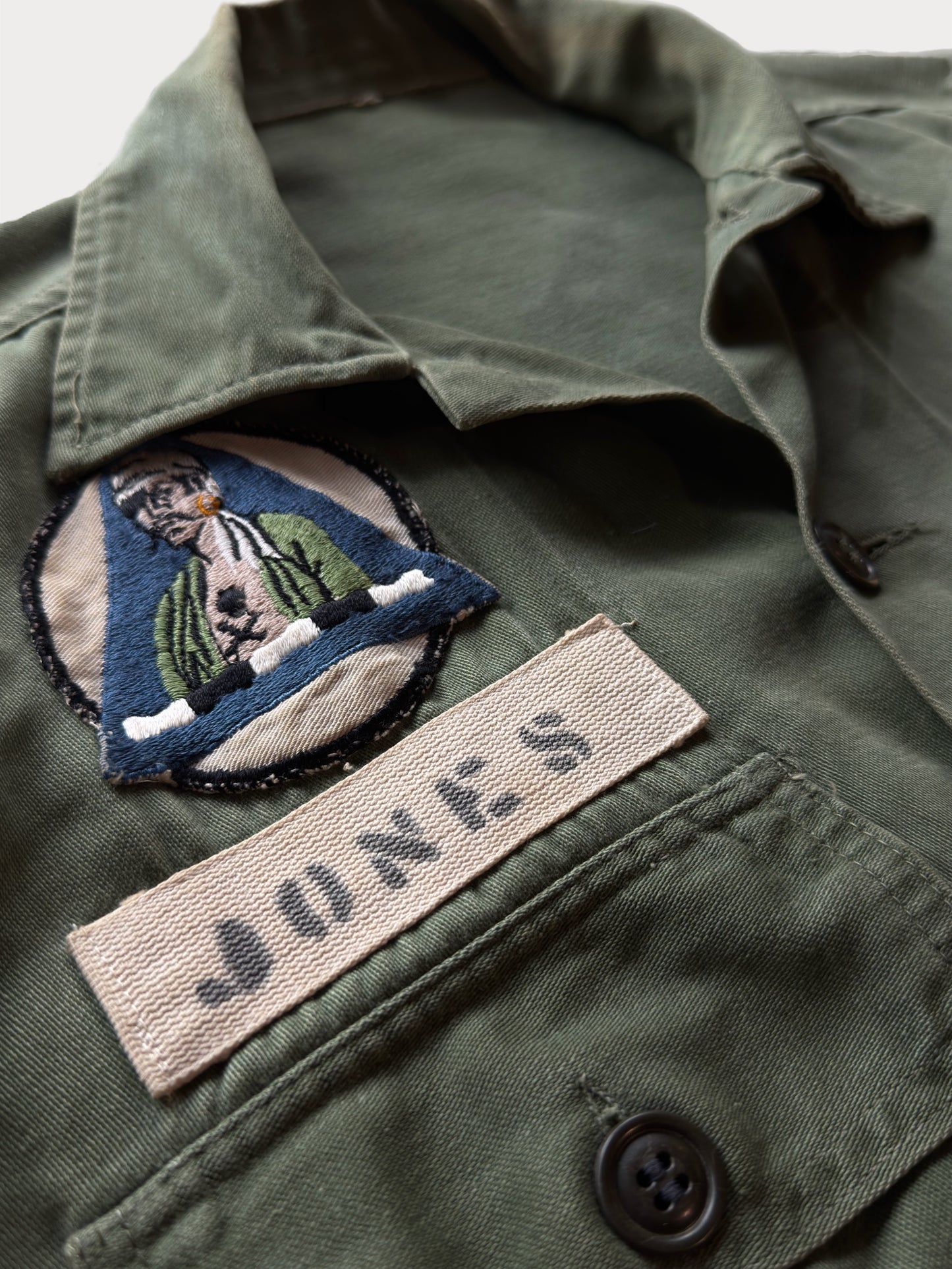 1960s “6th Bomb Group” OG 107 Vietnam Era Shirt