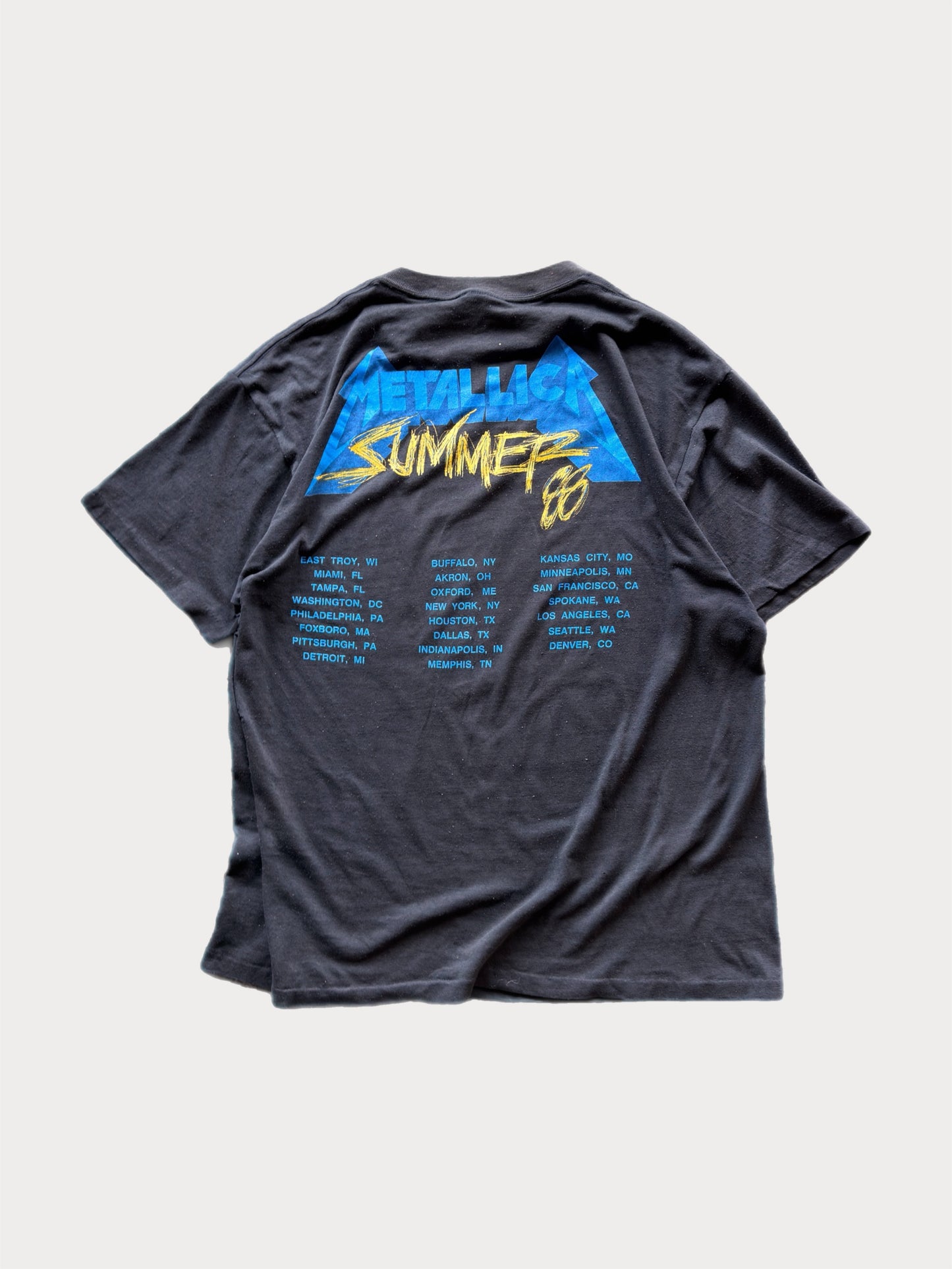 1988 Metallica Damaged Justice Tour tee