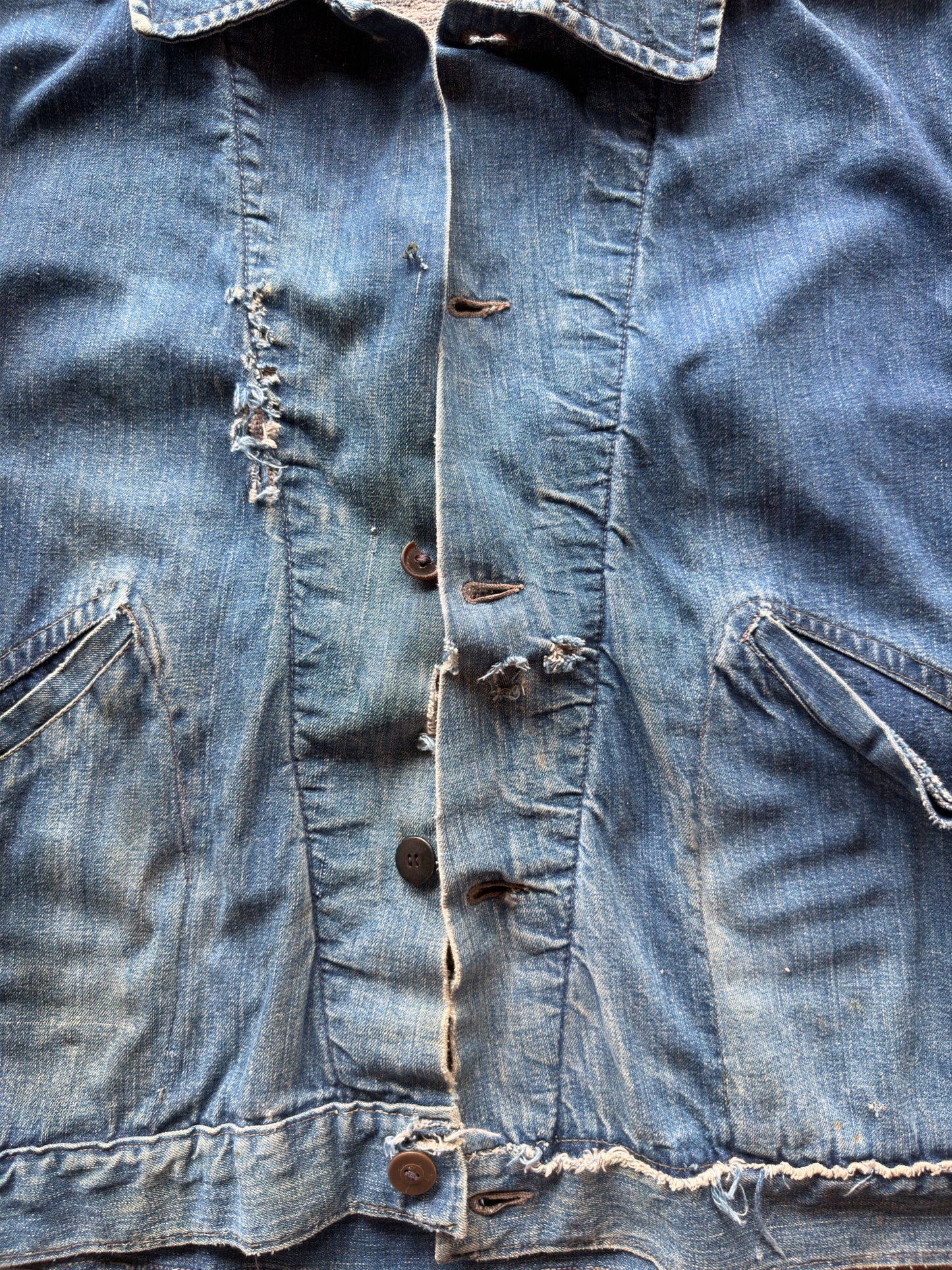 1940s/50s Blanket Lined Denim Work Jacket