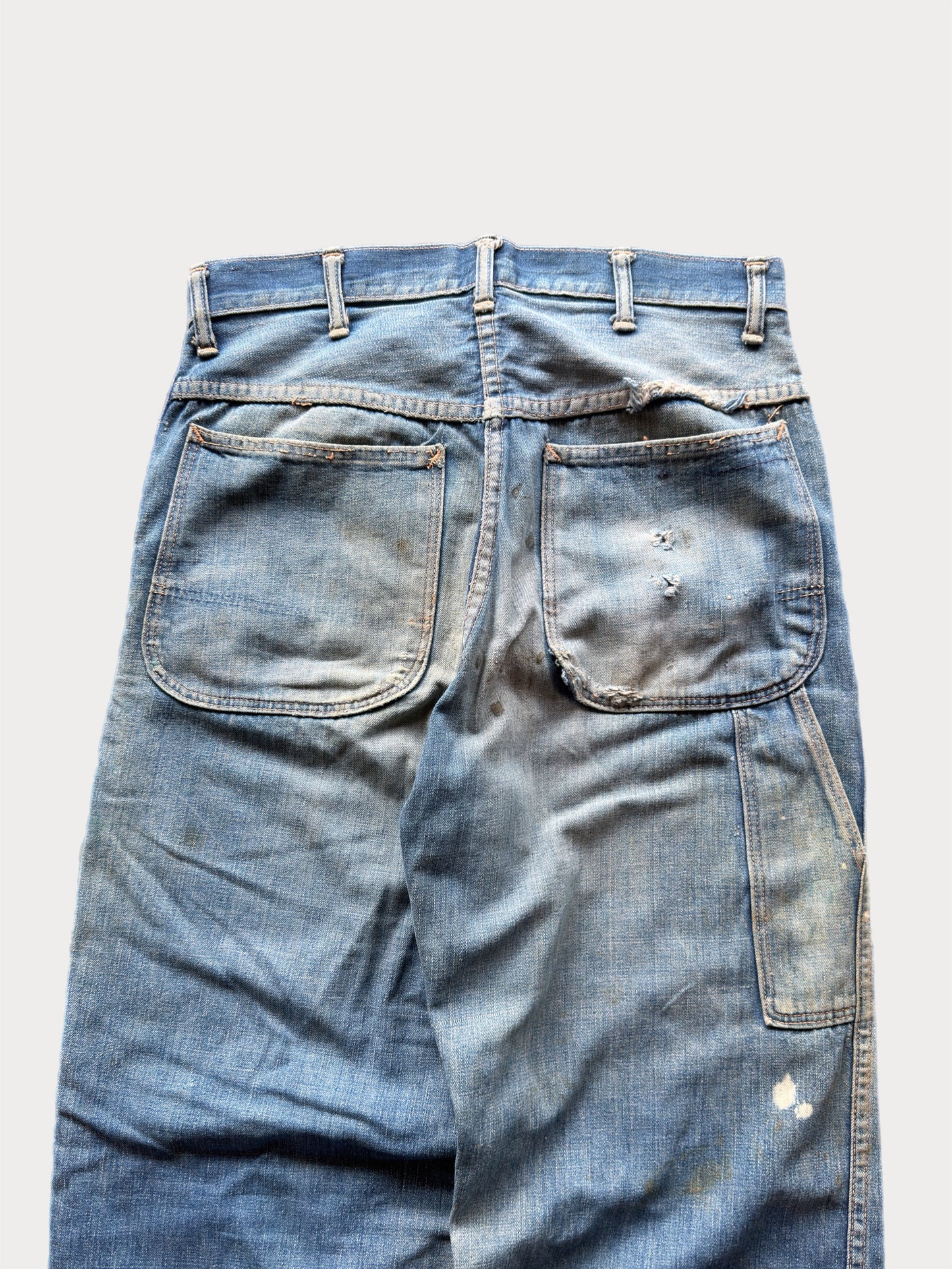 1940s/50s Test Donut Button Carpenter Jeans