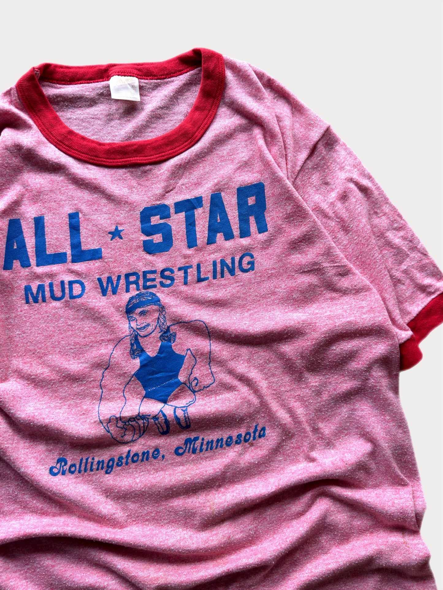 1970s/80s All Star Mud Wrestling Ringer tee