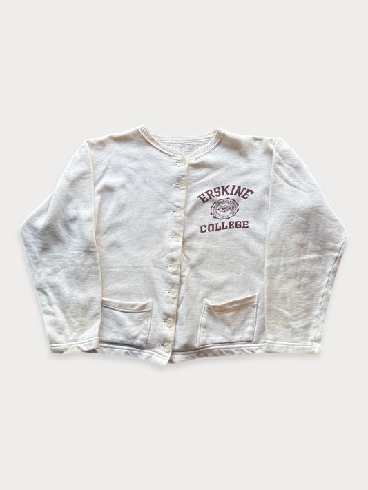1950s Erskine College Button sweatshirt