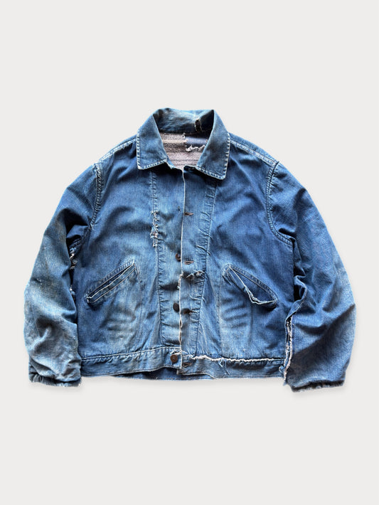 1940s/50s Blanket Lined Denim Work Jacket