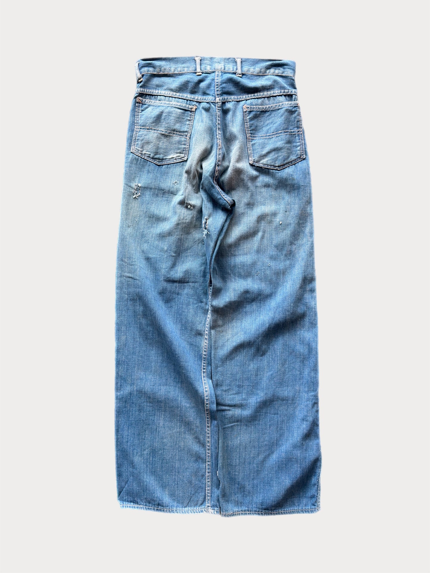 1940s/50s Donut Button Fatigue Denim Jeans