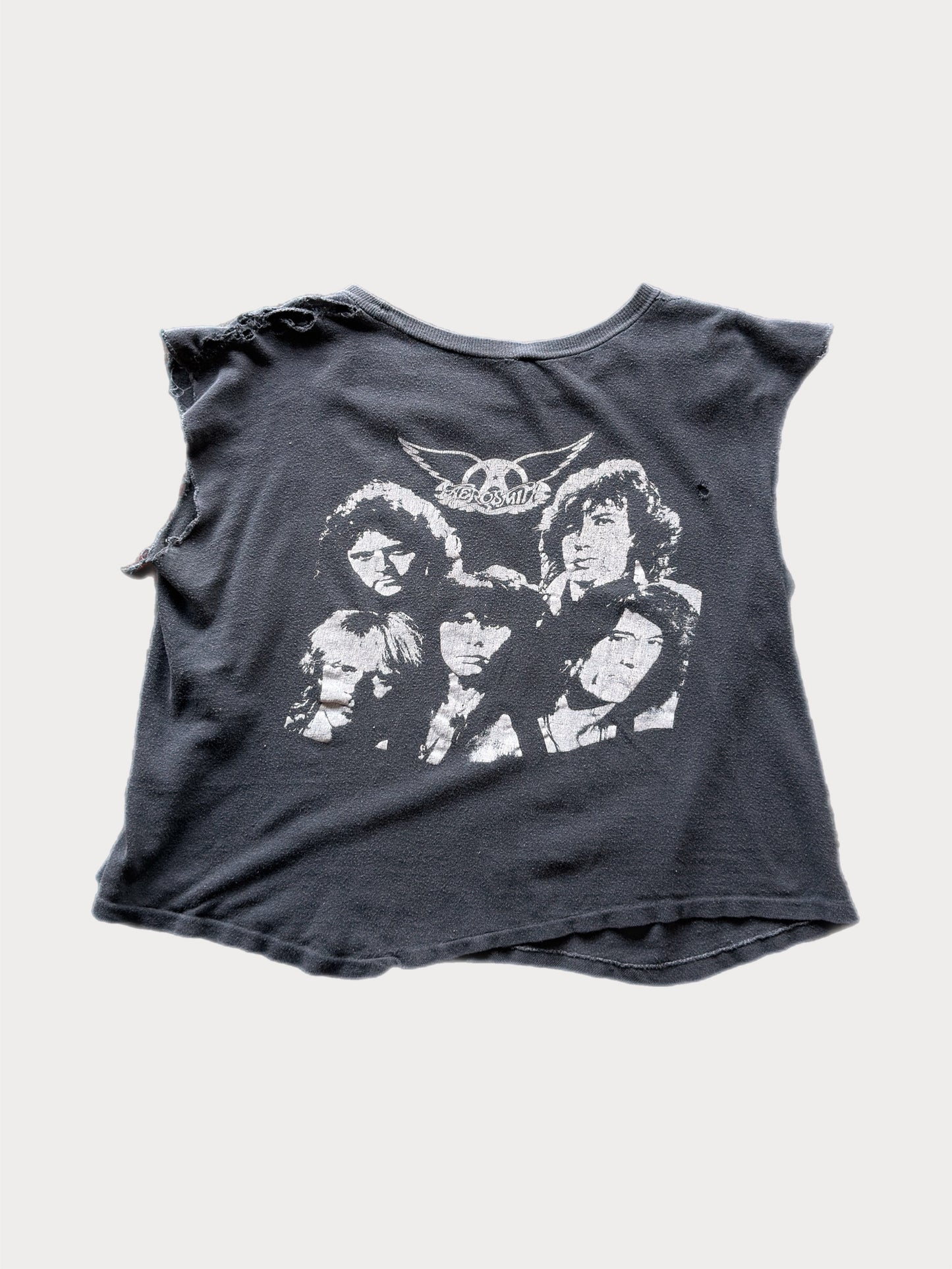 1980s Aerosmith Done With Mirrors Cut Off tee